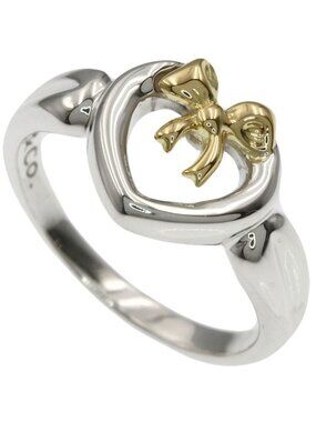 Tiffany & Co Heart with Bow Ring 18k Yellow Gold